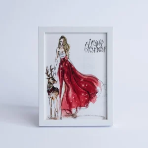 Ramă foto albă din lemn, 13×18 cm din lemn, decor elegant și cadou ideal pentru sărbători.