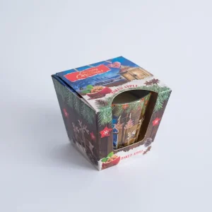 Lumânare parfumată în pahar de sticlă – Baked Apple din material nedefinit, decor elegant și cadou ideal pentru Crăciun.