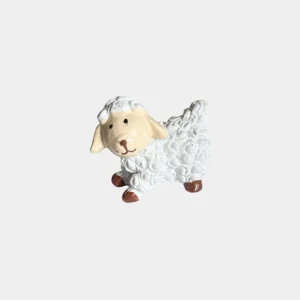 figurină miel decorativ din rășină pentru Paște vedere frontală